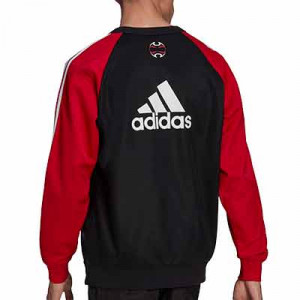 Sudadera adidas Ajax TeamGeist - Sudadera de algodón adidas del Ajax - negra, roja