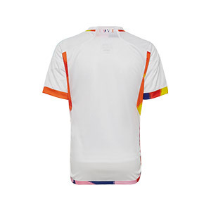 Camiseta adidas 2a Bélgica niño 2022 2023 - Camiseta segunda equipación infantil adidas de la selección belga 2022 2023 - blanca