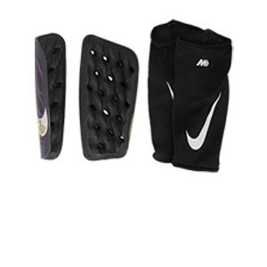 Nike Mercurial Lite KM - Espinilleras de fútbol Nike con mallas de sujeción de Kylian Mbappé - lilas