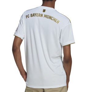 Camiseta adidas 2a Bayern 2022 2023 - Camiseta segunda equipación adidas del Bayern de Múnich 2022 2023 - blanca