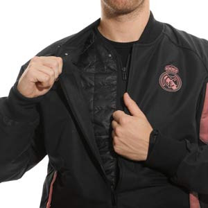 Chaqueta adidas Real Madrid Travel - Chaqueta chándal de paseo adidas del Real Madrid - negra
