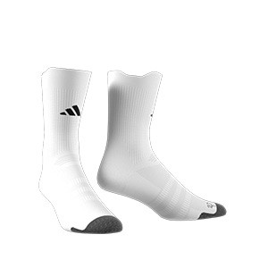 Calcetines media caña adidas Football Light finos - Calcetines de entrenamiento de fútbol finos de media caña adidas - blancos