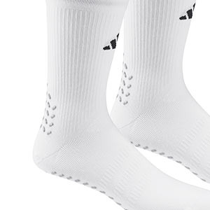 Calcetines adidas Football Grip Print Light finos - Calcetines de entreno finos media caña adidas - blancos