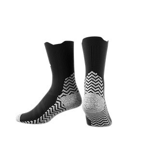 Calcetines adidas Football Grip Knit Light finos - Calcetines media caña antideslizantes finos de entrenamiento de fútbol adidas - negros