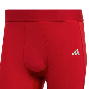 Mallas cortas adidas hombre Techfit - Mallas cortas compresivas adidas Techfit para hombre - rojas