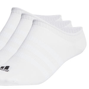 Pack calcetines invisibles adidas finos 3 pares - Pack de 3 calcetines invisibles adidas finos - blancos