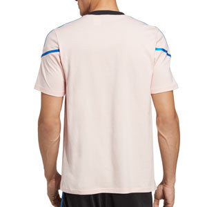 Camiseta algodón adidas United entrenamiento - Camiseta de manga corta de algodón del Manchester United FC - rosa pastel