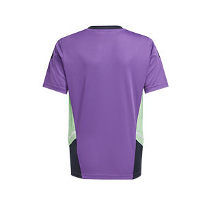 Camiseta adidas Real Madrid niño entrenamiento - Camiseta de entrenamiento infantil adidas del Real Madrid CF - púrpura