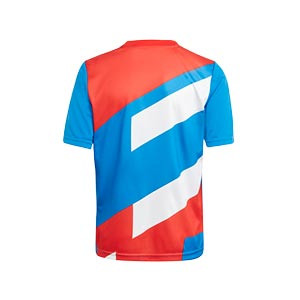 Camiseta adidas Bayern pre-match niño - Camiseta de calentamiento pre-partido infantil adidas del Bayern de Múnich - azul, roja