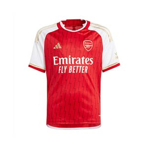 Camiseta adidas Arsenal niño Rice 2023 2024 - Camiseta primera equipación infantil adidas del Arsenal de Declan Rice 2023 2024 - roja, blanca