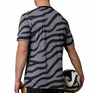Camiseta adidas Juventus pre-match - Camiseta calentamieno pre-partido adidas de la Juventus FC - negra, blanca