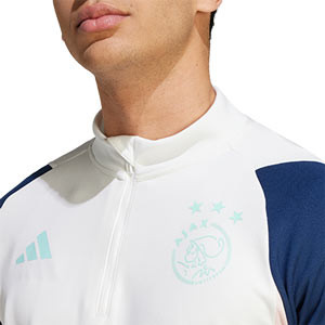Sudadera adidas Ajax entrenamiento - Sudadera de entrenamiento adidas del Ajax FC - blanca
