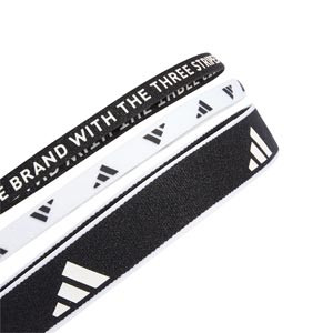 Pack cintas de pelo adidas 3 unidades - Pack de tres cintas para el pelo elásticas adidas - negro, blanco