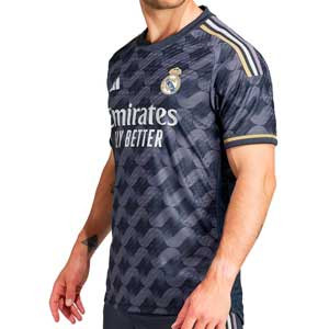 Camisetas adidas 2a Real Madrid Camavinga 2023 24 authentic - Camiseta segunda equipación auténtica adidas de Eduardo Camavinga del Real Madrid CF 2023 2024 - azul marino