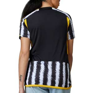 Camiseta adidas Juventus mujer 2023 2024 - Camiseta para mujer adidas primera equipación Juventus 2023 2024 - blanca, negra