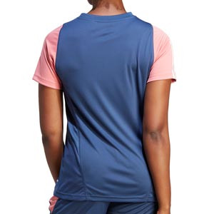 Camiseta adidas Olympique Lyon entrenamiento mujer - Camiseta de entrenamiento para mujer adidas del Olympique de Lyon - azul marino