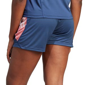 Short adidas Olympique Lyon entrenamiento mujer - Pantalón corto de entrenamiento para mujer adidas del Olympique de Lyon - azul marino