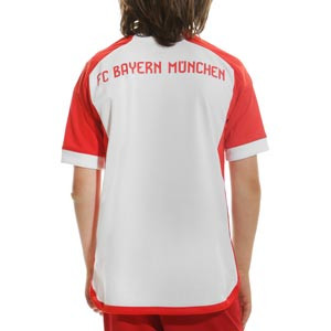 Camiseta adidas Bayern niño 2023 2024 - Camiseta primera equipación infantil adidas del Bayern de Múnich 2023 2024 - blanca, roja
