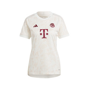 Camiseta adidas 3a Bayern Musiala mujer 2023 2024 - Camiseta tercera equipación adidas de mujer del Bayern de Múnich de Jamal Musiala 2023 2024 - blanca
