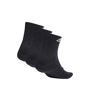 Pack calcetines tobilleros adidas acolchados 3 pares - Pack de 3 calcetines tobilleros adidas - negros
