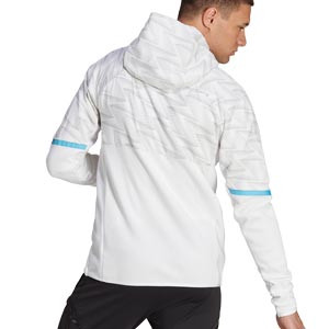 Chaqueta adidas Argentina Designed 4 Game Day - Chaqueta con capucha adidas himno de la selección argentina - blanca