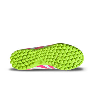 adidas Predator Club TF J - Zapatillas de fútbol multitaco infantiles adidas TF suela turf - blancas