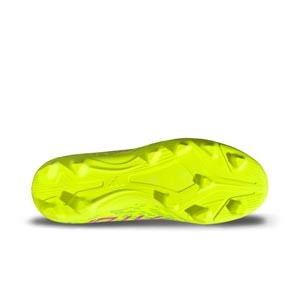 adidas Predator Club FG/MG J - Botas de fútbol infantiles adidas FG/MG para césped artificial - amarillo flúor