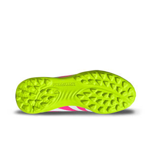 adidas Predator League LL TF J - Zapatillas de fútbol multitaco infantiles sin cordones adidas TF suela turf - blancas