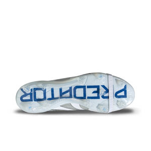 adidas Predator Elite FT FG - Botas de fútbol con lengüeta adidas FG para césped natural o artificial de última generación - blancas