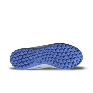 adidas Copa Pure 3 Club TF J - Zapatillas de fútbol multitaco infantiles adidas TF suela turf - azul claro