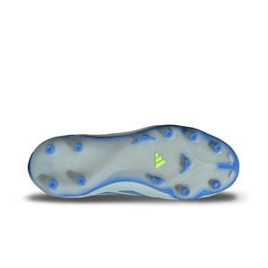 adidas Copa Pure 3 Elite FG/MG J - Botas de fútbol infantiles de piel natural adidas FG/MG para césped artificial - azul claro