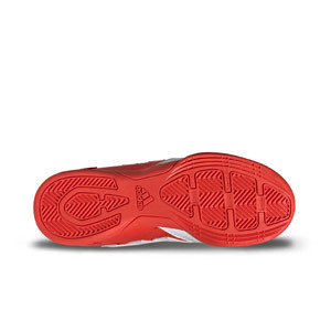 adidas Super Sala 2 J - Zapatillas de fútbol sala infantiles adidas suela lisa IN - rojas, blancas