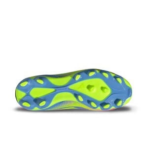 adidas F50 League MG J - Botas de fútbol infantiles adidas MG para césped natural o artificial - azules