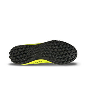 adidas X Crazyfast Club Velcro TF J - Zapatillas de fútbol multitaco infantiles con velcro adidas suela turf - amarillas