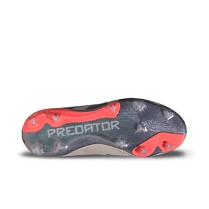 adidas Predator Elite LL FG J - Botas de fútbol infantiles sin cordones adidas FG para césped natural o artificial de última generación - plateadas