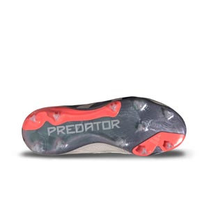 adidas Predator Elite FG J - Botas de fútbol infantiles adidas FG para césped natural o artificial de última generación - plateadas