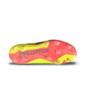 adidas Predator Elite FG J - Botas de fútbol adidas infantiles FG para césped natural o artificial de última generación - amarillas fluor