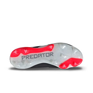 adidas Predator Elite LL FG J - Botas de fútbol Infantiles sin cordones adidas FG para césped natural o artificial de última generación - negras, rojas