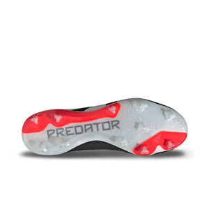 adidas Predator Pro FG - Botas de fútbol adidas FG para césped natural o artificial de última generación - negras, rojas