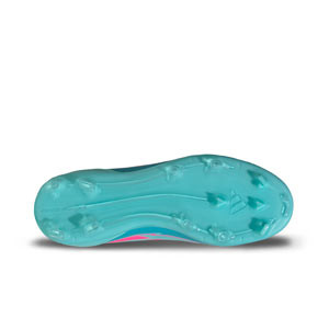 adidas F50 League FG/MG J Messi - Botas de fútbol infantiles adidas FG/MG para césped artificial de Messi - azul claro