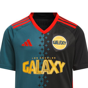 Camiseta adidas 3a Los Angeles Galaxy niño 2024 - Camiseta de la tercera equipación infantil adidas de Los Angeles Galaxy 2024 - negra