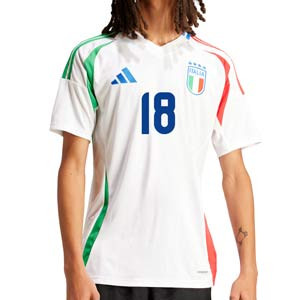 Camiseta adidas 2a Italia Barella 2024 - Camiseta de la segunda equipación adidas de Italia Barella 2024 - blanca