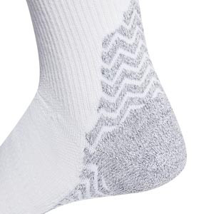 Calcetines adidas Football Grip Knitted Light finos - Calcetines media caña antideslizantes finos de entrenamiento de fútbol adidas - blancos