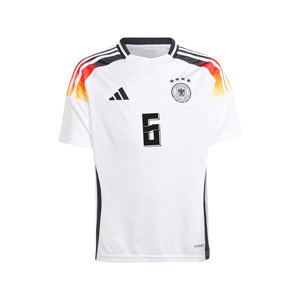 Camiseta adidas Alemania niño Kimmich 2024 - Camiseta infantil de la primera equipación de Kimmich adidas de la selección alemana 2024 - blanca
