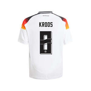 Camiseta adidas Alemania niño Kroos 2024 - Camiseta infantil de la primera equipación de Kroos adidas de la selección alemana 2024 - blanca