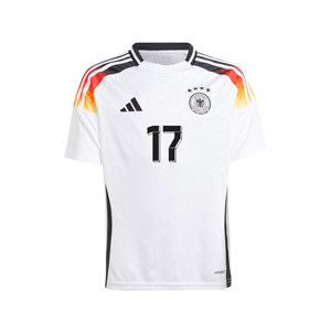 Camiseta adidas Alemania niño Wirtz 2024 - Camiseta infantil de la primera equipación de Wirtz adidas de la selección alemana 2024 - blanca