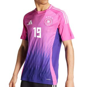Camiseta adidas 2a Alemania Sané 2024 - Camiseta de la segunda equipación de Sané adidas de la selección alemana 2024 - rosa