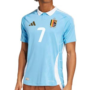 Camiseta adidas 2a Bélgica De Bruyne authentic 2024 - Camiseta authentic de la segunda equipación adidas de Bélgica De Bruyne 2024 - azul