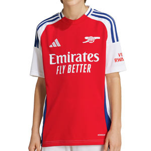 Camiseta adidas Arsenal niño Saka 24 25 PL - Camiseta infantil de la primera equipación de Saka adidas del Arsenal para la Premier League 2024 2025 - roja