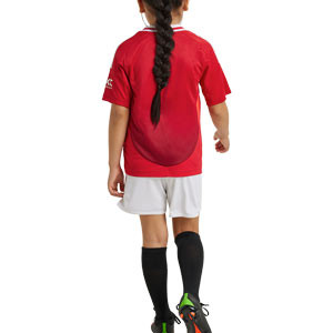 Equipación adidas Manchester United niño 2024 2025 - Conjunto infantil de la primera equipación adidas del Manchester United 2024 2025 - rojo